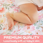 Crib Sheets for Girls - Watercolor Daila (Pack of 2)